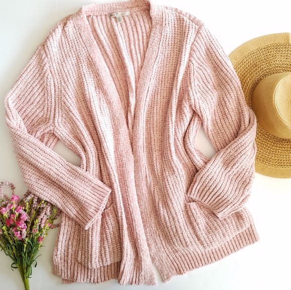Seven 7 Blush Pink Chenille Grandpa 